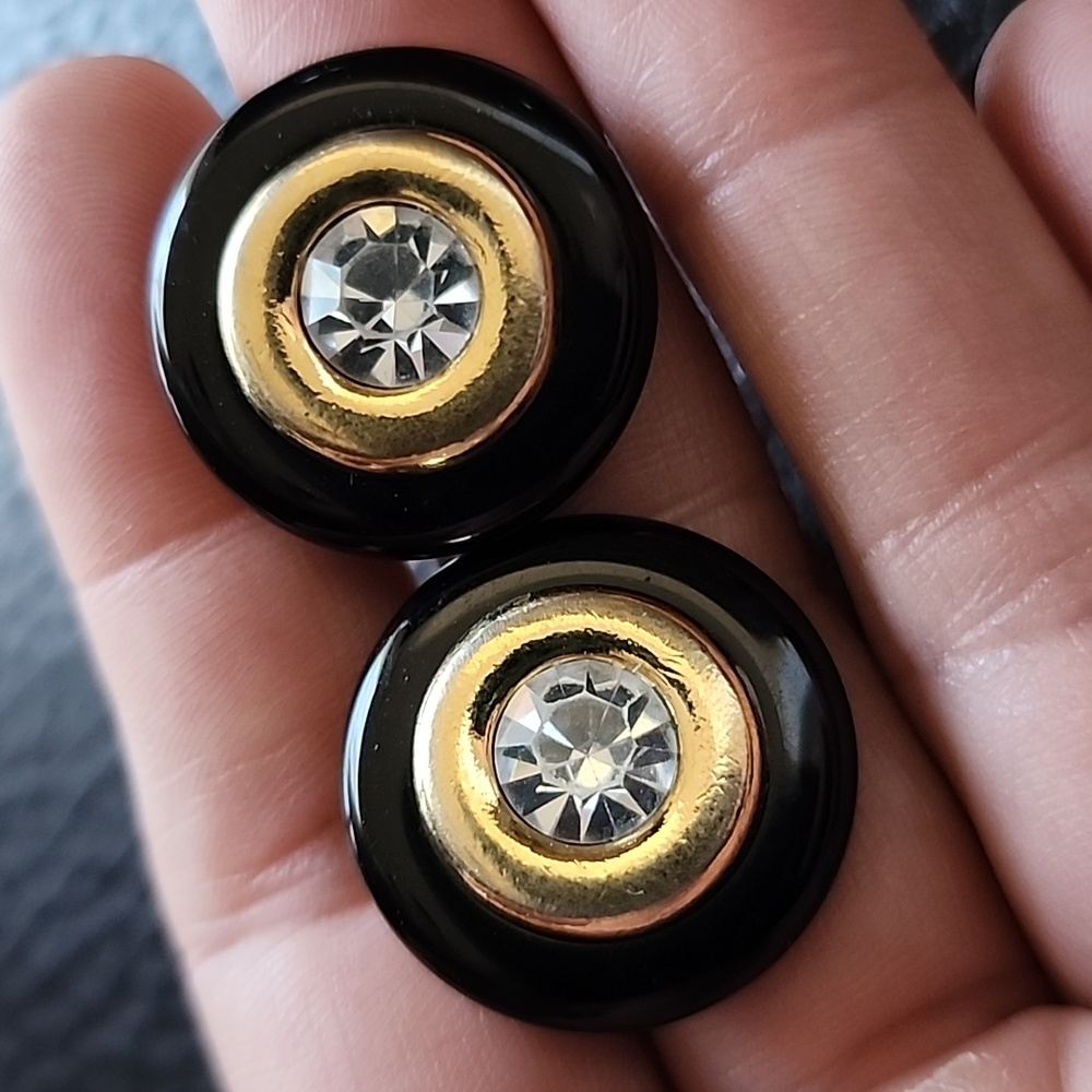 Vtg Kenneth Jay Lane For Avon Clip On Earrings - image 3